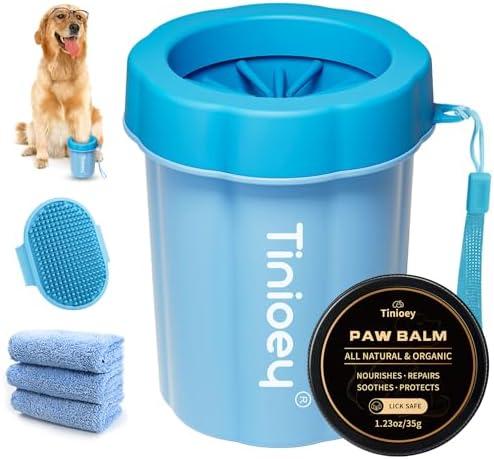 Tinioey Dog Paw Cleaner for Dogs, Dog Paw Washer, Muddy Paw Cleaner, Pet Foot Cleaner, Dog Paw Protector Kit