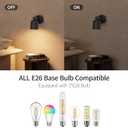 Aisilan Bedroom Wall Sconces with On/Off Switch Hardwire Black Wall Light with E26 Bulb Indoor Sconce Wall Lighting for Bedside 7W Wall Mounted Light for Living Room Hallway Fireplace