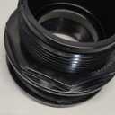 LIFEGARD Aquatics Standard Threaded Bulkhead Kit for Fish Aquariums – High-Impact Resistant PVC – Includes Bulkhead Fitting, Gasket, Lock Nut – Jet Black – 2 Inch