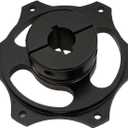 Go Kart Sprocket Carrier Racing Parts 30mm 40mm 50mm, Anodized Aluminum Kart Sprocket hub (Black, 50mm)