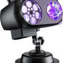 Brighter Easter Projector Light, Upgraded Easter Decorations Holiday Projector Display 8 Patterns At A Time (Ocean Wave & Patterns) 8 Holiday Themes Easter Day Christmas Decor Light