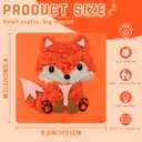 WPDISCZ 6 Pack Sewing Kit for Kids, Woodland Cartoon Animal Craft Sewing Kits, Sew Your Own Felt Animals Craft Kit Cartoon Doll Felt Sewing Crafts for Beginners