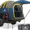 Umbrauto Truck Bed Tent with Awning: 6.4-6.7FT PU3000mm Waterproof Tailgate Pickup Truck Tents, Easy Set-up for 2 Person, Fits Full Size Short Bed, Chevy, Dodge, Ford, GMC, Blue