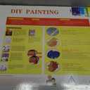 Fall Scenery Paint by Numbers Kit for Adults - DIY Autumn Walkway with Streetlamps and Trees Painting on Canvas, Acrylic Paint Set for Beginners, Art for Home Decoration or Gifts(16X20IN Framed)