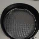 HIWARE 9 Inch Non-stick Cheesecake Pan Springform Pan with Removable Bottom/Leakproof - Black