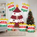 6Pcs Christmas Cake Balloons Set, 23-in Cake Balloons, Can Be Used for Christmas and Birthday Parties or Banquet Scene Decorations