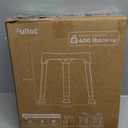 FULLOT Space-Saving Triangular Shower Chair for Elderly and Disabled, 400 lbs Adjustable Shower Stool Seat with Stable-Bracing, Non-Slip Bathtub Chair, Tool-Free Assembly