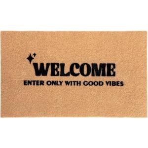 Welcome Mat for Front Door Outdoor Positive Vibes Ecofriendly for Front Door Housewarming Gift Mat Welcome