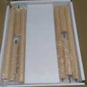 IBUYKE 2-Tier Side Table, Solid Wood Tall End Table with Storage Shelves, Nightstand Bedside Table for Living Room Bedroom Office, No-Tool Assembly, White UWST002W