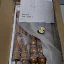 Side Table, Small End Table with Storage Shelf, 3-Tier Small Coffee Tables for Living Room Bedroom Narrow Spaces(Rustic Brown)