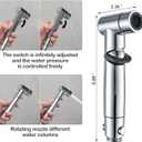 Handheld Bidet Sprayer for Toilet Kit Cleaning Assistant Jet Spray Bidet attachment for Toilet Adjustable Water Pressure Easy Control One Button to Shut-off Water