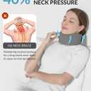 Neck Brace - Memory Foam Neck Brace for Neck Pain and Support, Adjustable Cervical Collar Keep Vertebrae Stable, Relief of Cervical Spine Pressure, Ideal for Travel, Workers & Neck Injury Recovery