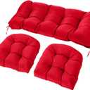 3-Piece 4-Inch Wicker Cushion Set, Waterproof Loveseat Cushions Red
4‑Inch Thick, Waterproof & Fade‑Resistant 3‑Piece Set for Most Patio Furniture. Vacuum‑Packed, easy to clean