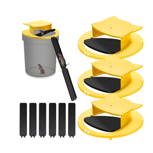 3 PACK Mouse Trap Bucket- 5 Gallon Bucket Lid Mouse Rat Trap - Automatic Reset Flip and Slide Mouse Trap - Humane Mouse Rat Traps for Indoor Outdoor Use - Reusable Mouse Trap