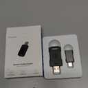 for Apple Carplay Wireless Adapter, 3X Fast Auto-Connect, No Latency, Plug&Play, Wireless Carplay Adapter, 2025 Mini Car Play Dongle for iPhone 6~17, Fit for 927+ Cars,USB A/C,Matte Black