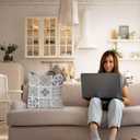 Vintage Boho Moroccan Pillow Cover 18x18, Moroccan Decor for Home, Neutral Traditional Modern Art Decorative Throw Pillow Cover for Home Room Bedroom Decor (Nature6)