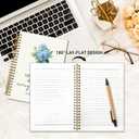 TWRVI Blue Hydrangea Christian Spiral Notebook, Religious College Ruled Notebook Journal for School Office Supplies, His Mercies Are New Every Morning Bible Journaling Notebooks 5.5"x8.3" 164 Pages