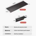 Window Sill Extender,Black Extension Board Not Easy To Bend(23.6x7.87in)