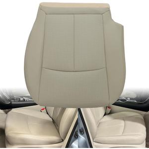 GXARTS Perforated Leather Tan Driver Side Bottom Replacement Seat Cover Compatible with Infiniti Q50 2014 2015 2016 2017 2018 2019 2020