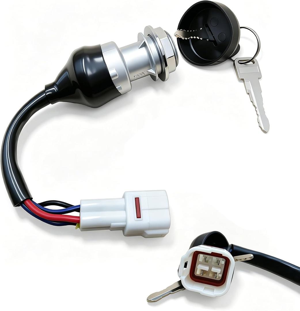 QYMOTO Hisun Ignition Key Switch on the Dash Compatible with Hisun 400 500 700 UTV,Massimo MSU500,MSU700,Co-Leman UT400 500,Axis 500 700,Challenger