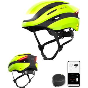 Lumos Ultra Smart Bike Helmet | Customizable Front and Back LED Lights with Turn Signals | Road Bicycle Helmets for Adults: Men, Women (M-L (21-1/4 to 24 / 54 to 61cm), Electric Lime with MIPS)