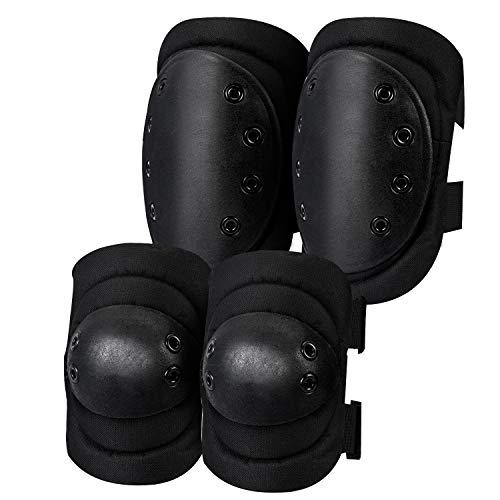 Tactical Knee Pads ,Airsoft Knee & Elbow Protective Pads Guard for Army, Paintball, Hunting and Anyother Outdoor Sports Only3