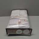 100% Blackout Linen 96 Inch Curtains 2 Panel Set for Bedroom, Modern Pinch Pleated Natural Linen Off Beige White Insulated Heavy Curtain 40 x 96 Inches Length Sliding Glass Door Room Darkening Drapes