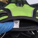 PHOEPET Reflective Dog Harness Large Breed Adjustable No Pull Vest with Handle 2 Metal Rings 3 Buckles [Easy to Put on & Take Off](L, Green)