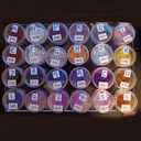 ZOENHOU 4 Pack 24 Grids Diamond Painting Storage Containers, Embroidery Diamond Storage Box Beads Organizer Case with Lid Clear Nail Art Accessories for Jewelry DIY