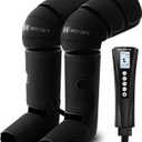 Mothers Day Gifts for Mom, Women, Dad, Men, Him, Her, Fathers Day, Christmas, Air Compression Massager with Heat for Comprehensive Leg and Foot Therapy, Helpful for Varicose Veins, Cramps, Edema
