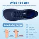 AOV Walking Shoes for Men Wide Toe Box Orthotic Slip On Tennis Sneakers