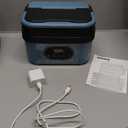 Cordless Electric Lunch Box for Adults, 18000mAh Rechargeable Portable Self-Heating Lunch Box Food Warmer, 1.5L(6 Cups) Container for Outdoor, Work, Office, Camping, TravelBlueBlack (Large)