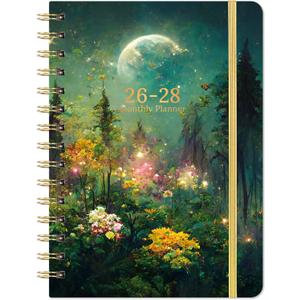 2026-2028 monthly planner - 3 Year Monthly Planner/Calendar 2026-2028, JAN.2026 - DEC.2028, 6.3" x 8.4", 36 Monthly Tabs + Back Pocket - Dreaming Moon