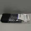 Chyhomenyc 2 Panels Small Cafe Curtains 24 Inch Length, Faux Linen Textured Half Window Curtains for Kitchen Bathroom Farmhouse Country, Light Filtering Black Short Curtains, Each 30x24 Inch