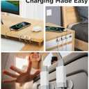 3 x Magtame StayCable USB C to C Cable with Magnetic Organizer Holder 3.3FT, 60W Fast Charging Braid Type-C Charger Cord, for iPhone 16/15 Laptop Car Desk Nightstand Cable Management Original Design (White)