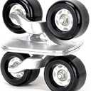 Black Portable Roller Road Drift Plate Skates Anti-Slip Board Aluminum Truck with PU Wheels with ABEC-7 608 Bearings