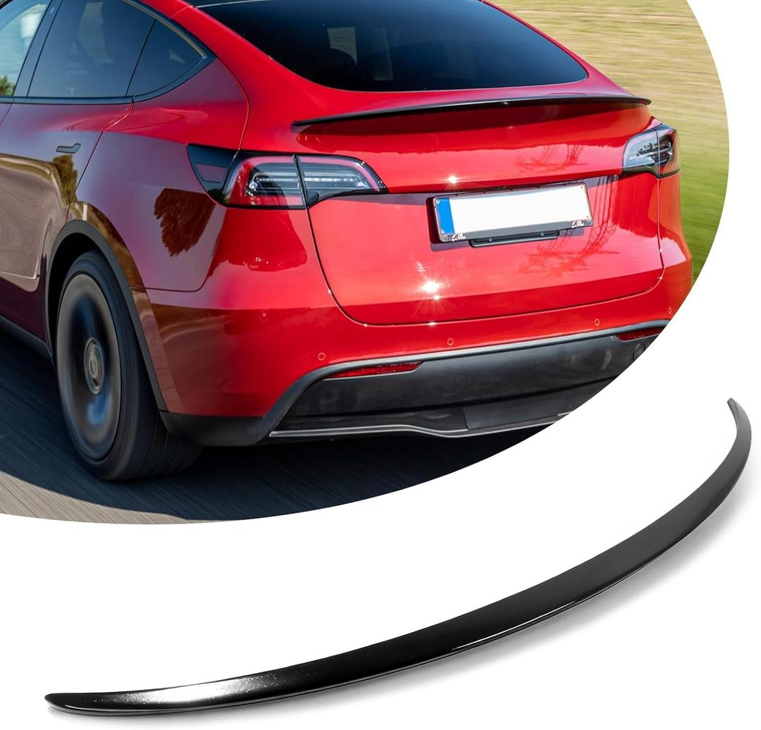 ABS Rear Spoiler Wings Compatible with Model Y 2020 2021 2022 2023 2024 Glossy Black Style Rear Trunk Spoiler Lip Tail Wing Rear Trunk Lid