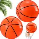 2 Pack 20 Inch Inflatable Basketball, Large Basketball Beach Ball for Pool, Bouncing Sports Ball for Summer Beach Game Birthday Party Decorations