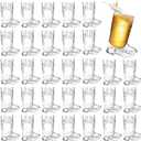 30 Pcs Mini Cowboy Boot Shot Glasses,1oz Plastic Western Cowboy Beer Mugs,Reusable Cowgirl Party Decorations Supplies for Birthday,Theme Party (Clear)