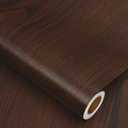 Heroad Peel and Stick Wallpaper Wood Contact Paper Red Brown Wood Grain Contact Paper Wallpaper Thicken Textured for Cabinets and Drawers Countertops Waterproof Self Adhesive Vinyl 17.5" x 78.7"