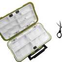 Waterproof Fishing Lure Box Spoon Hooks Baits Storage Tackle Box Containers for Casting Fishing Fly Fishing,Large/Medium/Small Lure Case