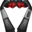 Shiatsu Neck and Back Massager with Heat, 4D Kneading Back Massager for Pain Relief Deep Tissue, Comfortable Back Massage for Chair, Massager for Home Office, Christmas Gifts for Women Men Parents