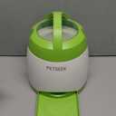 PETGEEK Dog Treat Dispenser with Button, Automatic Dog Feeder with Remote Control and Dual Power Supply, Dogs Puzzle Toys and Interactive Pet Stimulation Toys for Indoor or Outdoor Play(Green)