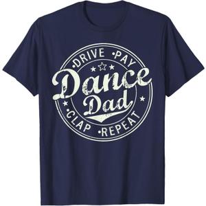 Funny Dance Dad Competition Proud Dance Dad Father's Day Men T-Shirt, Size/ Large, Color/Navy Blue