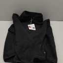 Fleece Jackets Women Causal Long Sleeve Sherpa Jacket Warm Ziper Fuzzy Coat Sweatshirts Trendy with Pockets (Large, Black)