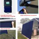 RV Awning Mesh Sun Shade Screen for Motorhome Camper Trailer Sunshade, 7' x 19'3'' -Actual Measurement
