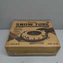 Snow Tube, 45''/48'' Rubber Snow Tubes with Commercial Grade Canvas Cover for Kids & Adults, Inflatable Heavy Duty Snow Sled Thickened Hard Bottom with Tow Strap, Sleds Winter Gifts