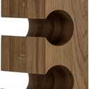 Riverbank Dark Oak Wine Rack, Elegant 6-Bottle Holder, Made of Solid Wood, Wall Mounted Wooden Wine Stand, Stylish & Luxurious Home Dcor (Dark Oak, 6-Bottles)