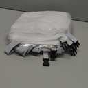 Zipcase 6 Pack Dinning Chair Seat Covers, Waterproof and Kitty Scratch Resistant Transparent Chair Seat Covers with Adjustable Belt Strap, 17D x 18W x 4H, Set of 6