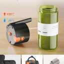 OURCABECUE Upgrade 2 in 1 Oil Sprayer for Cooking, 17oz Light-Blocking Glass Olive Oil Dispenser Bottle for Kitchen, Food-Grade Oil Mister with 8 Stickers for Salad, Frying (Green Bottle-Black Gap)
